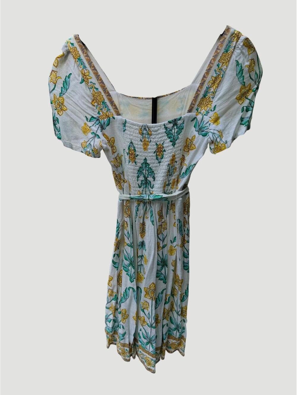 Draper James RSVP Women's Floral Puff Sleeve Tie Waist Dress Size S - Picture 3 of 7